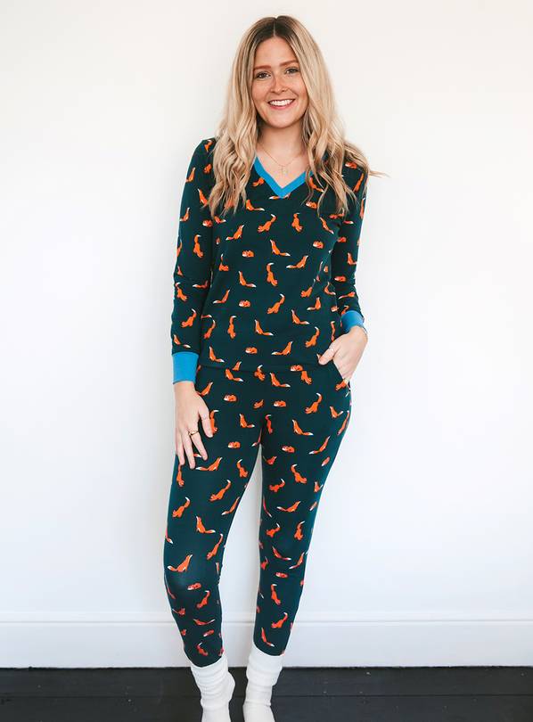 Buy ANORAK Foxes Organic Jersey Pj Set L Pyjamas Argos